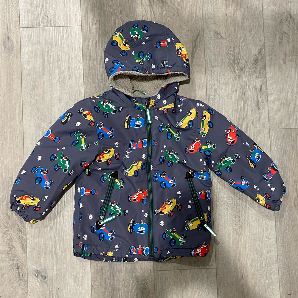 Mini Boden Sherpa-Lined Coat